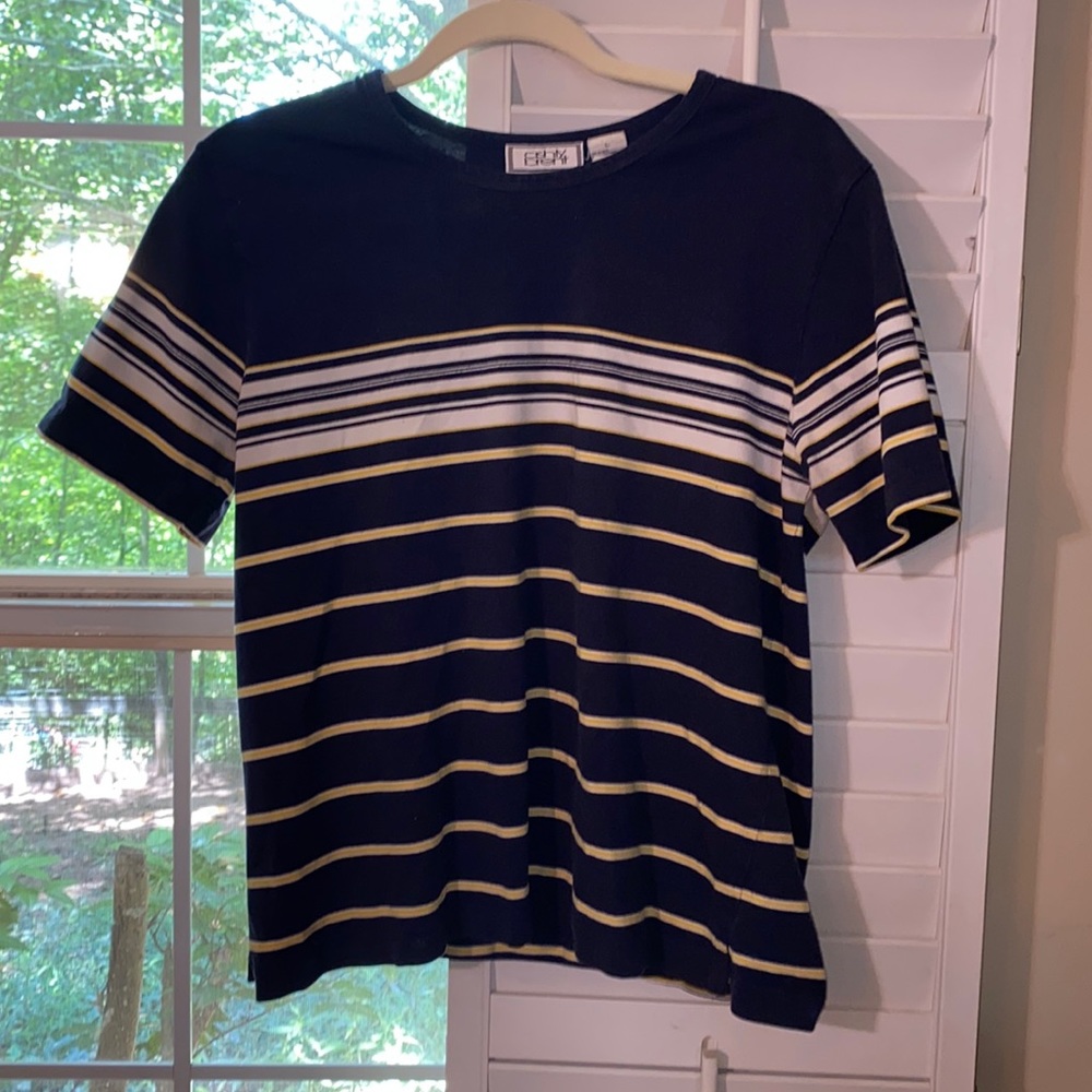 Vintage Ashly Brent Horizontal Stripe Tee SIZE L